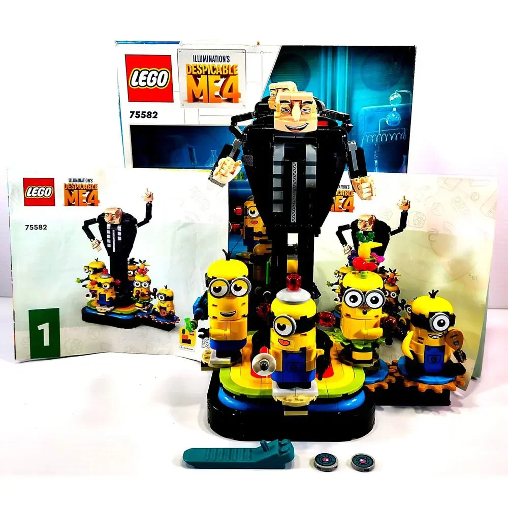 LEGO 75582 Despicable Me 4 BRICK-BUILT GRU AND MINIONS Complete, Used, See Pics!